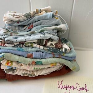 Angel Dear Lot of Muslin Sleeveless Jumpers